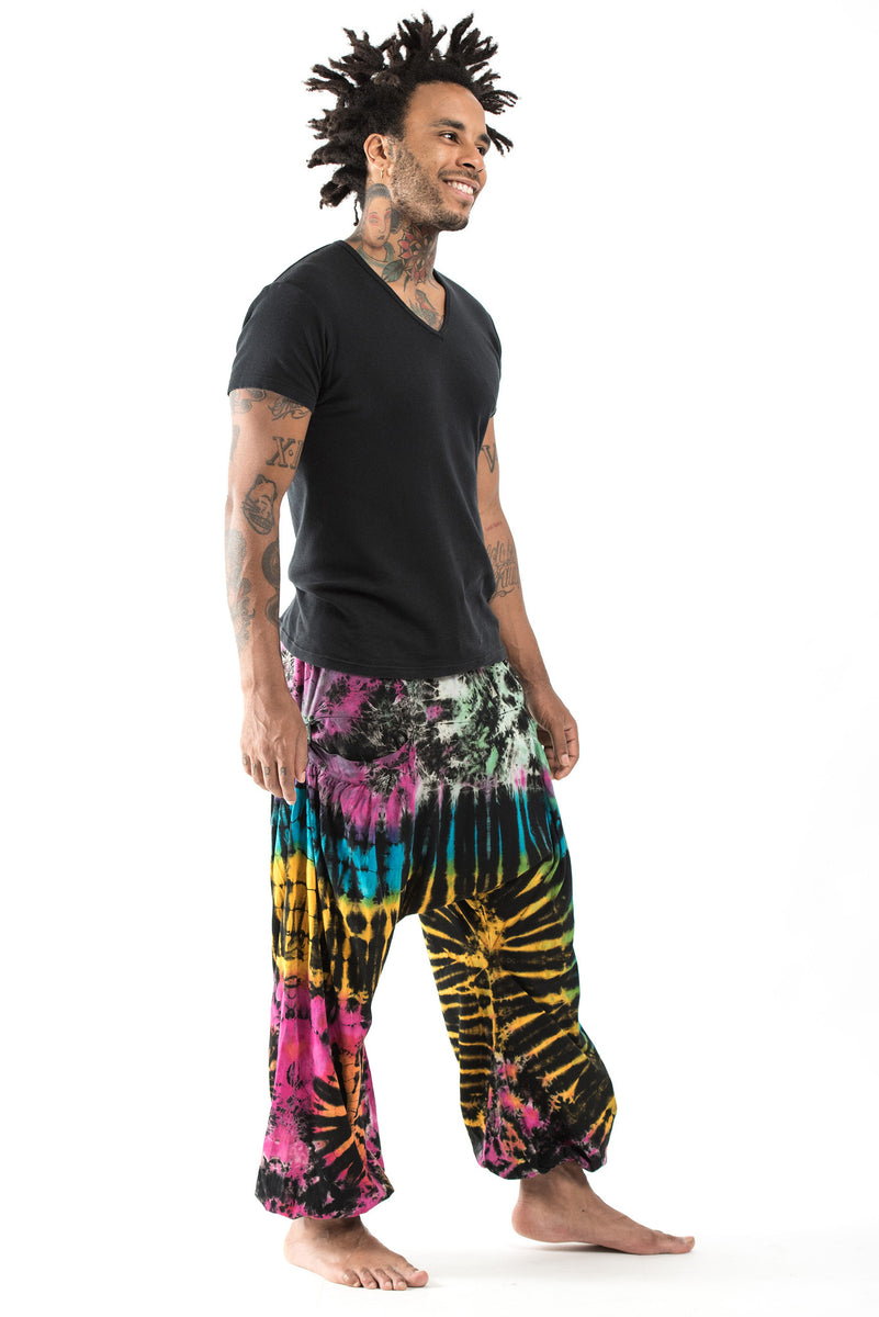 Tie Dye Men's Jeans - Twisted Rainbow Pants - Men's Jeans - Party Pants - Hippie - Festival Apparel - Rave - Handmade online - Michigan Made