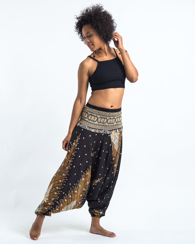 Peacock harem pants best sale