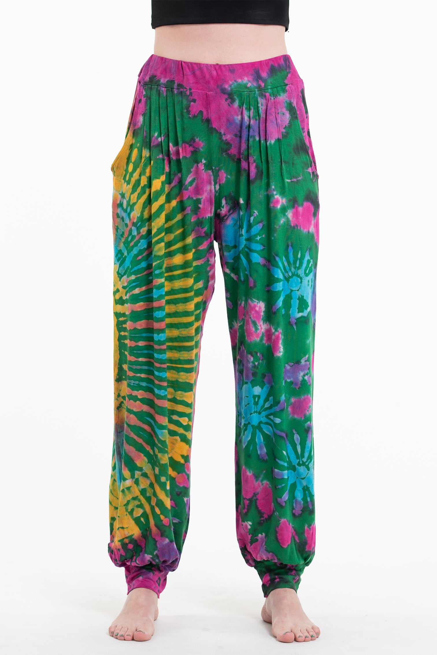 Tie Dye Harem Pants And Leggings In Regular And Plus Size 4679