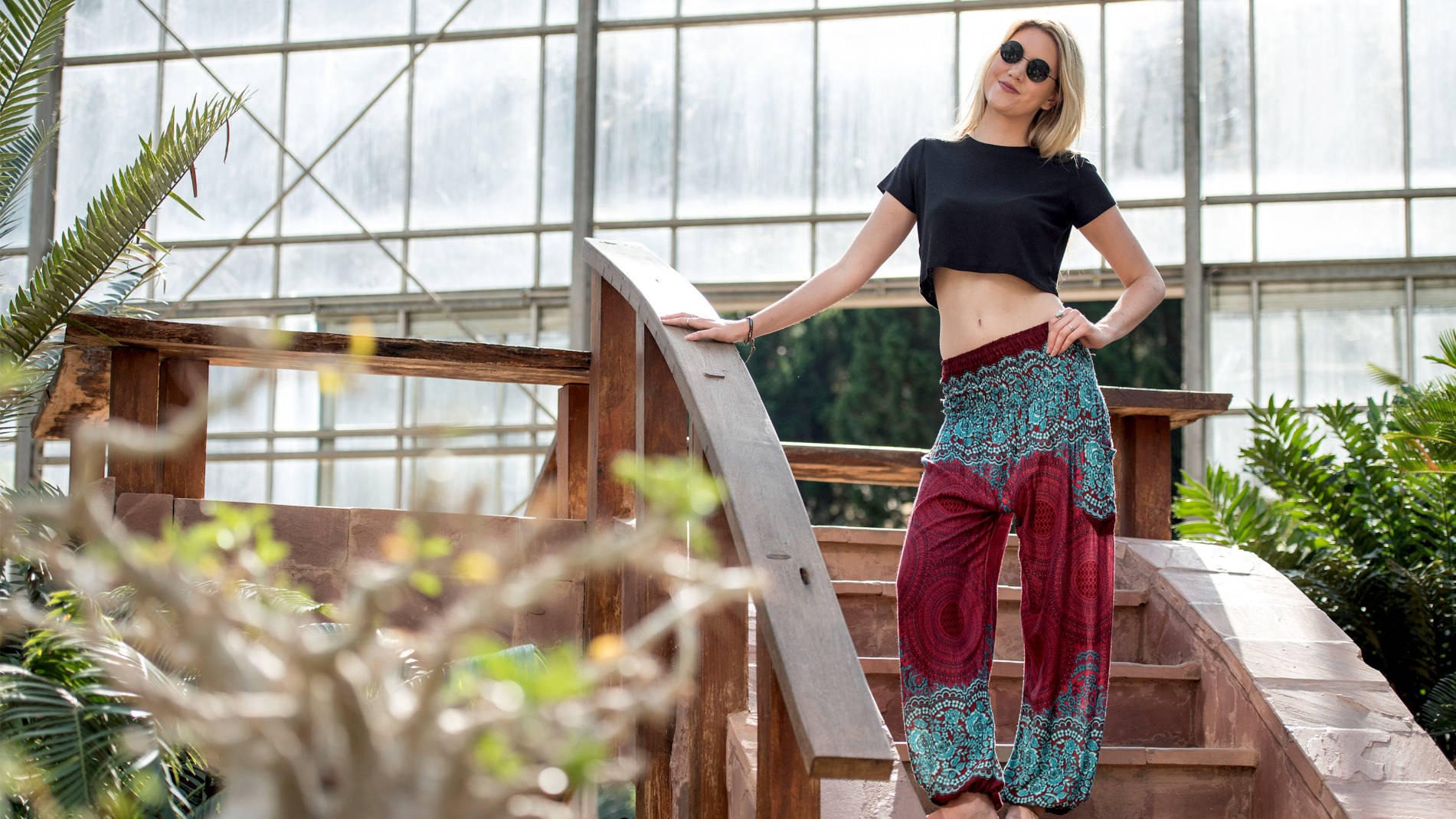 Plus Size Women Boho Hippy Leggings Harem Pants Lady Aladdin Yoga Baggy  Trousers | eBay