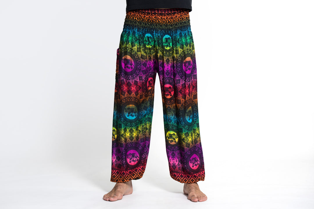 Rainbow Elephant Men's Elephant Pants in Purple – Harem Pants