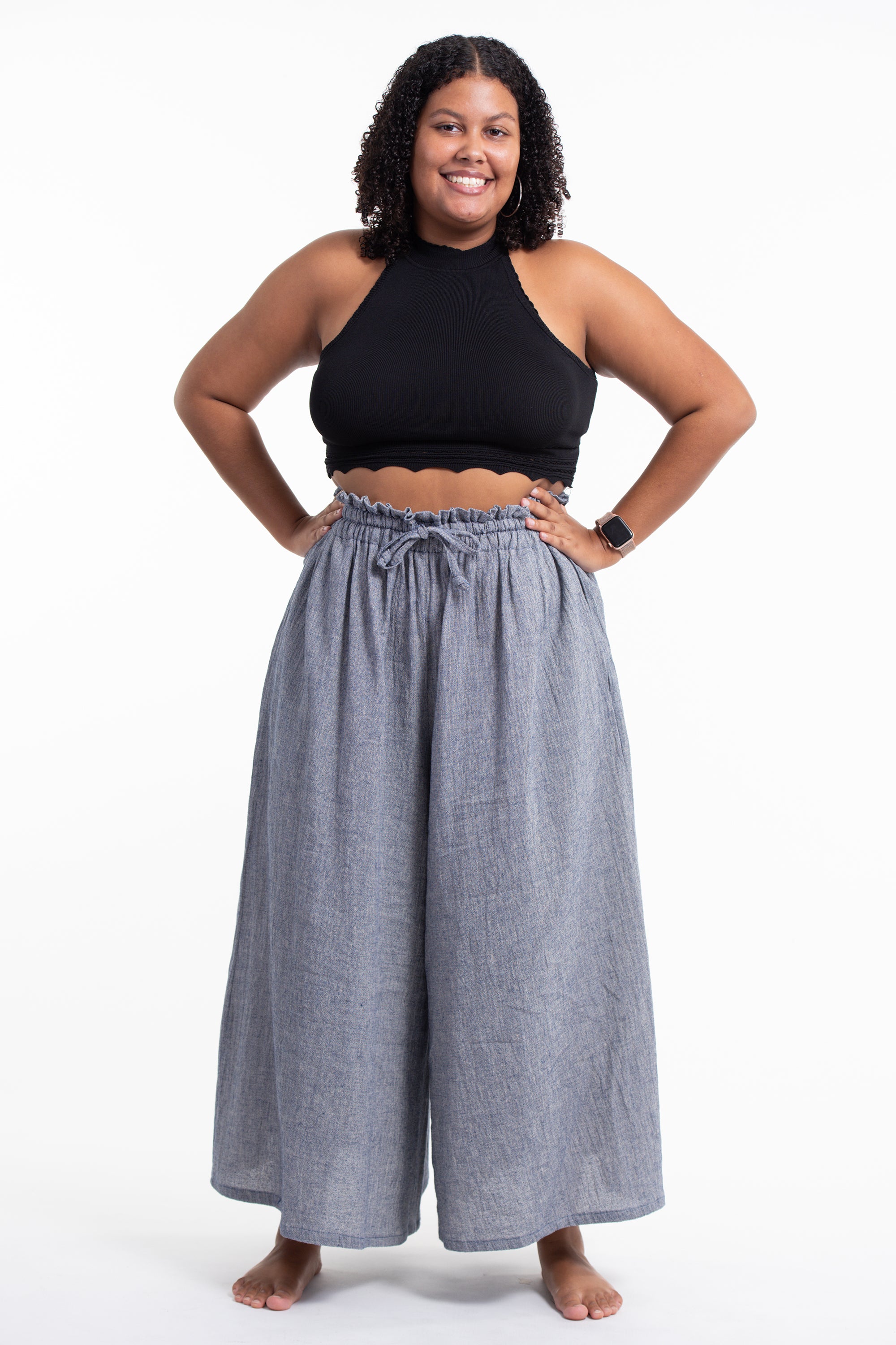 Palazzo Pants for Plus Size–24 Palazzo Outfit Ideas for Curvy Girls | Plus  size outfits, Curvy outfits, Plus size women