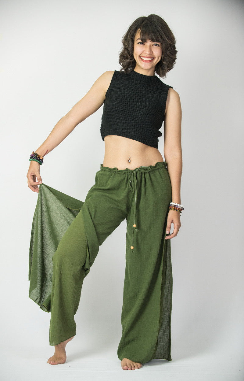 Plain Casual Wear Olive Green Ladies Palazzo Pant at Rs 2299 in Shillong